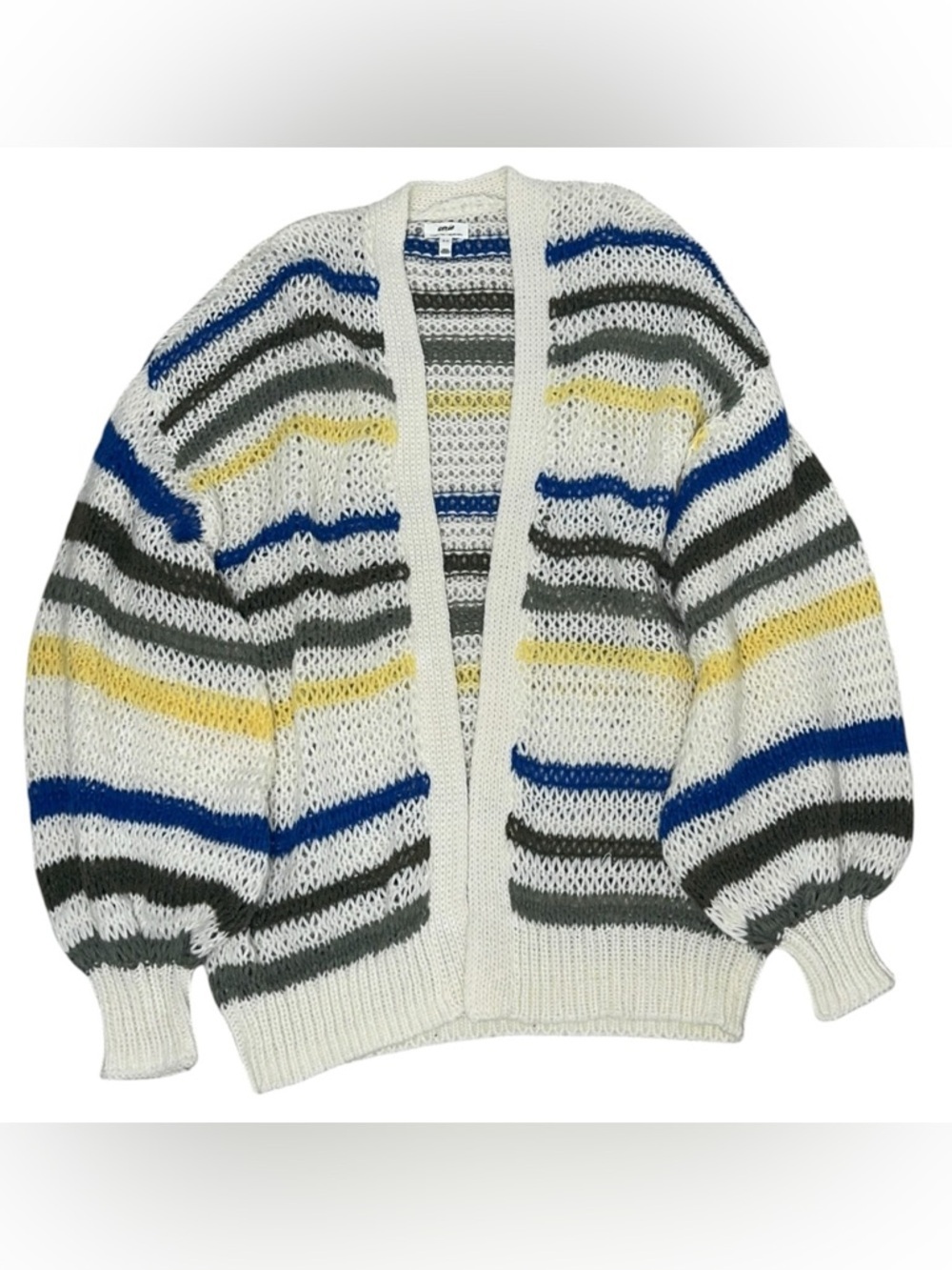 Aerie Loose Fit Striped Open Cardigan lightweight flawless Size Small